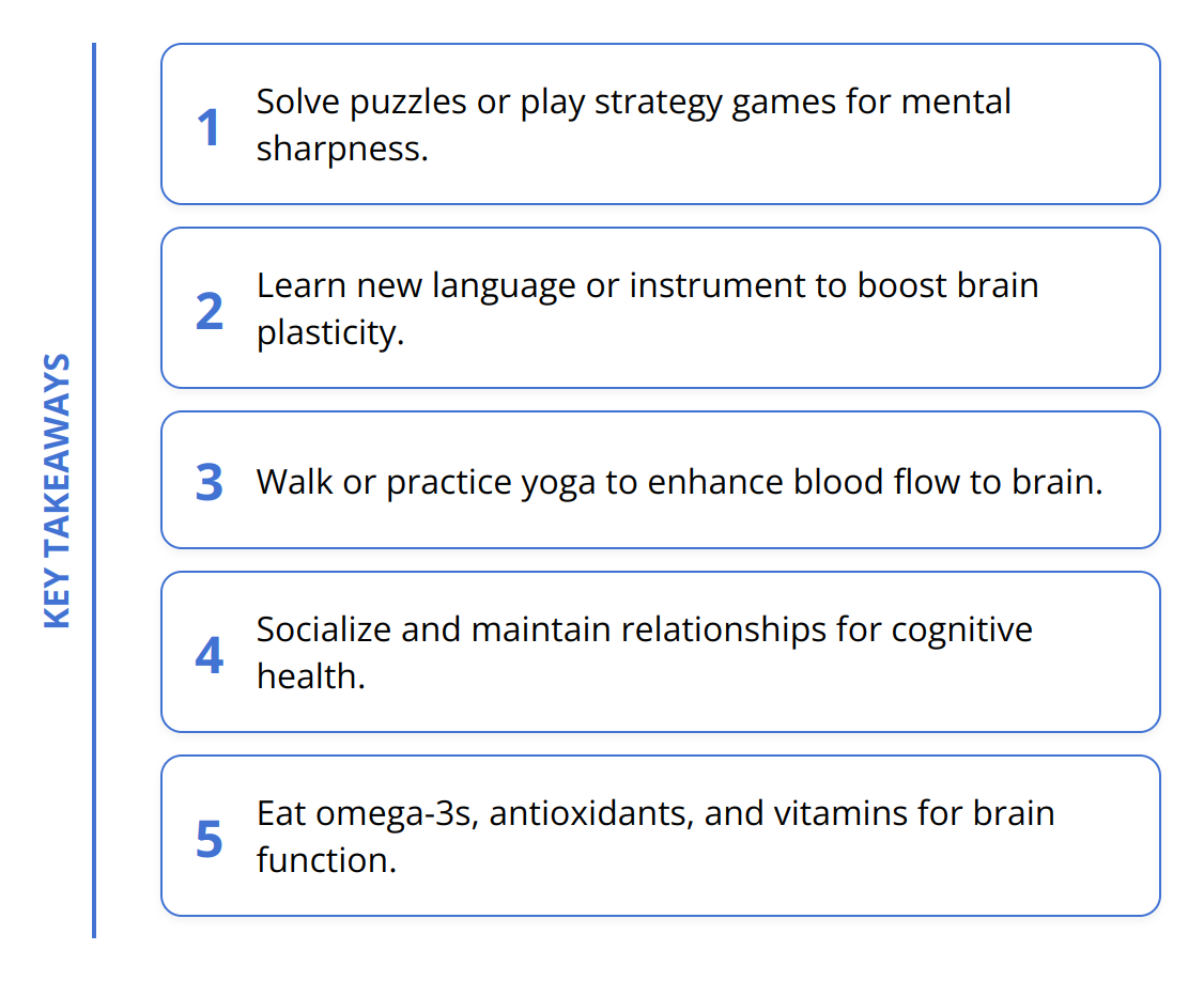 Key Takeaways - How to Keep the Aging Brain Active with Exercises